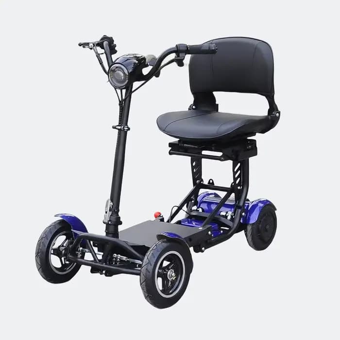 500W 36V quatre roues double moteur Scooters de mobilité pour voyage Mini Scooter électrique pour personnes âgées Portable pliable léger