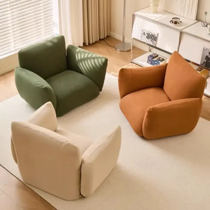 Fauteuils de salon ergonomiques et relaxants pour la lecture dans la chambre, mobilier de maison