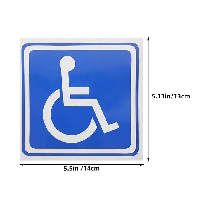 Autocollants symbole pour fauteuil roulant