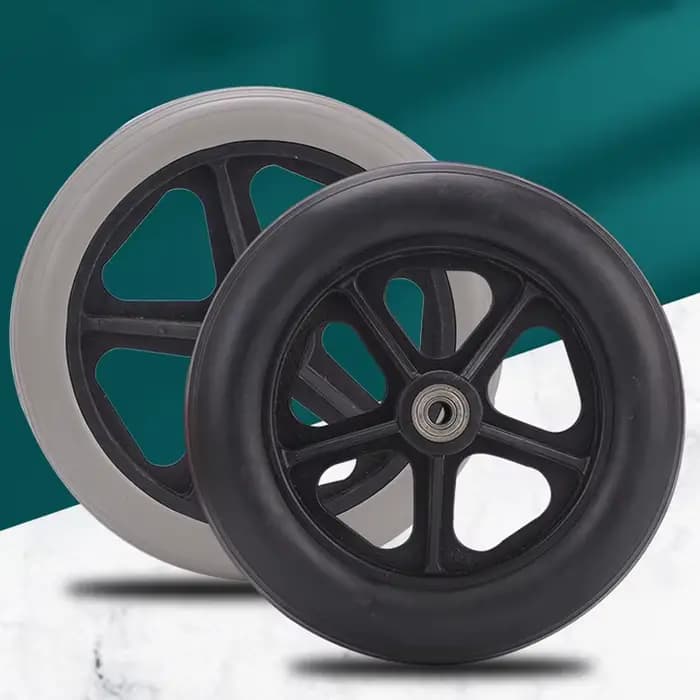 1/2 pièces 6/7/8 pouces roue de remplacement pour fauteuils roulants Rollator marcheurs chaise roulante roues en