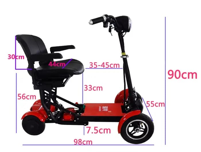 Scooter électrique adulte 500W double moteur 4 roues