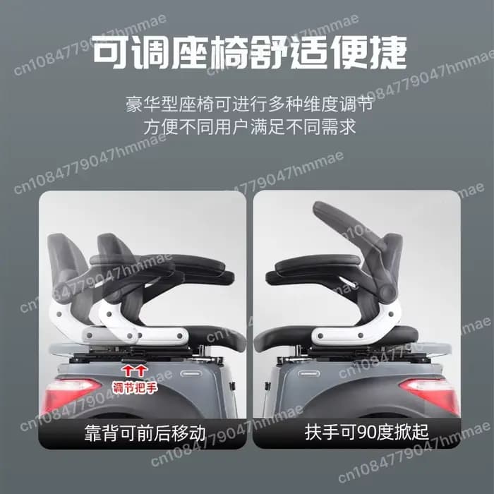 Déambulateur électrique à 4 roues de 500 W - Scooter pliable rapide pour personnes âgées et handicapées