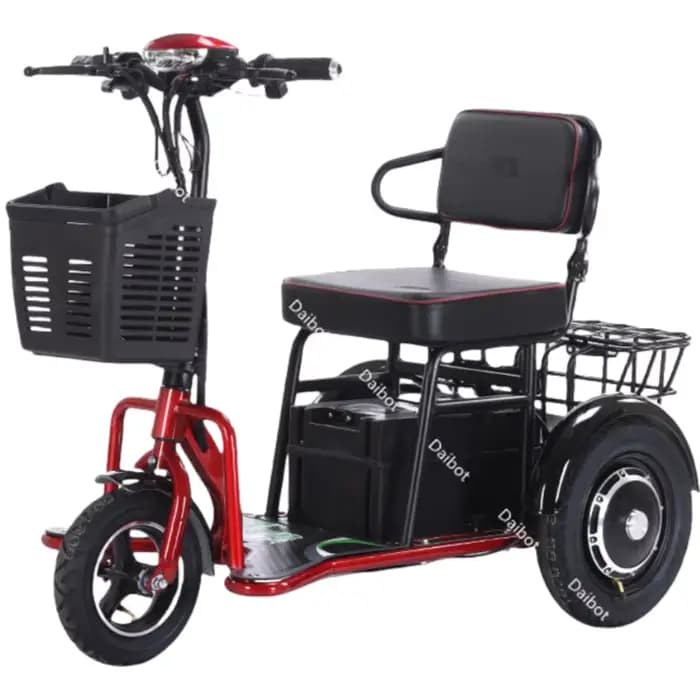 Tricycle électrique pré-assemblé pour femme familiale
