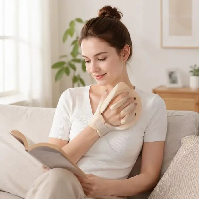 Gant de soutien pour la main avec séparateur de doigts intégré