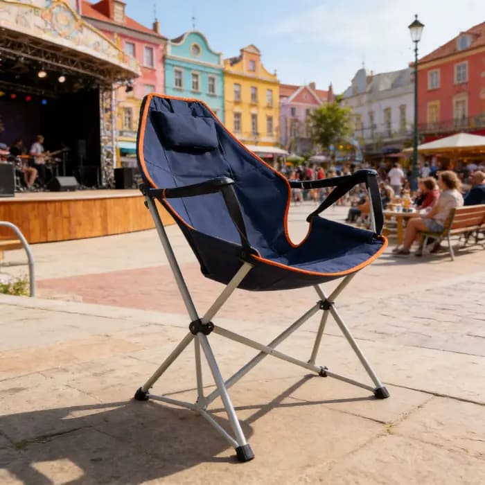Tabouret pliant ergonomique avec dossier, chaise pliable portable, tabouret pliant confortable pour la pêche en plein air