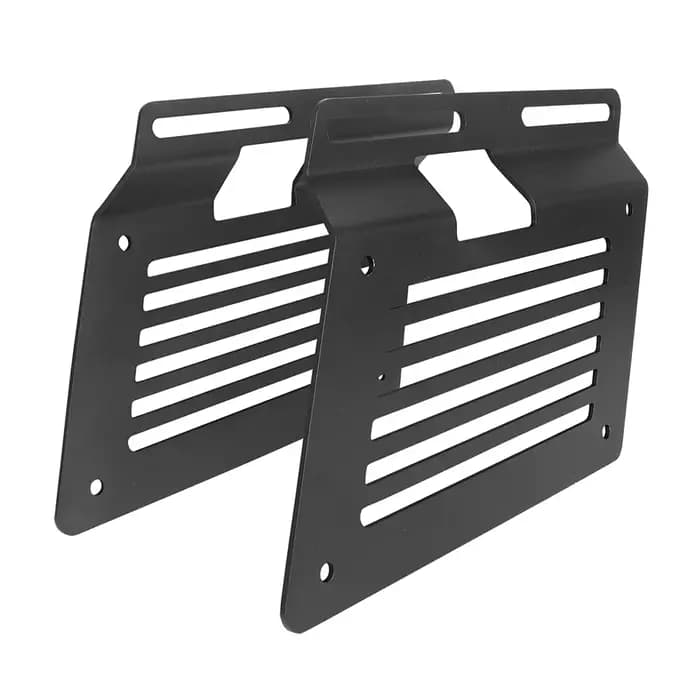 Sacs de selle de moto noirs, barre de Support de montage, supports de sac latéral en métal pour Kawasaki Honda Yamaha Suzuki Harley