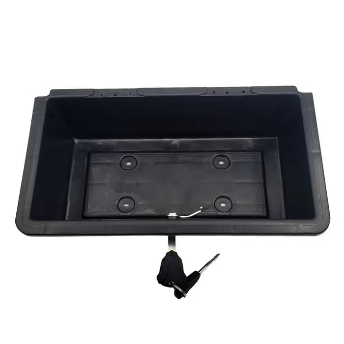 Boîte de rangement carrée pour siège arrière avec serrure pour scooter électrique Citycoco Harley