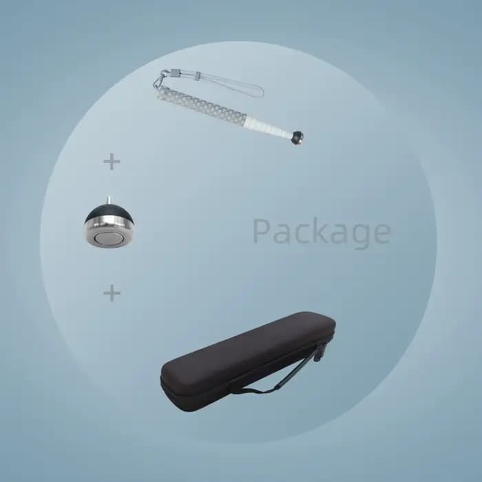130cm Canne télescopique en alliage de titane pour aveugles ou malvoyants avec pointe rotative