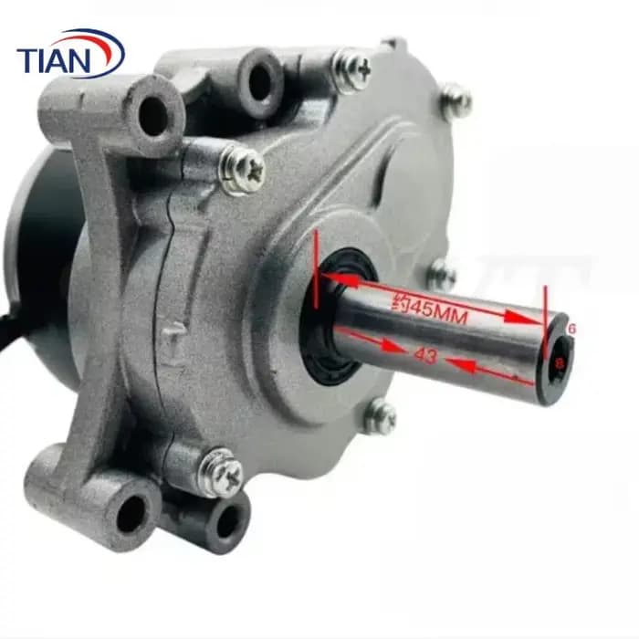 Moteur brossé DC 24V pour fauteuils roulants électriques