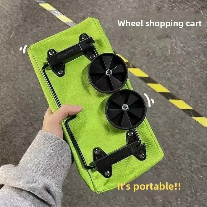 Chariot de courses pliable Portable avec roulettes