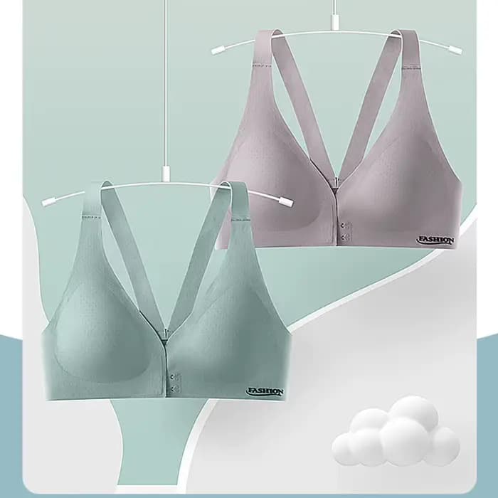 Soutien-gorge grande taille avec boucle avant, sous-vêtements réglables, Sexy, beau dos, seins froncés confortables, soutien-gorge de sport respirant