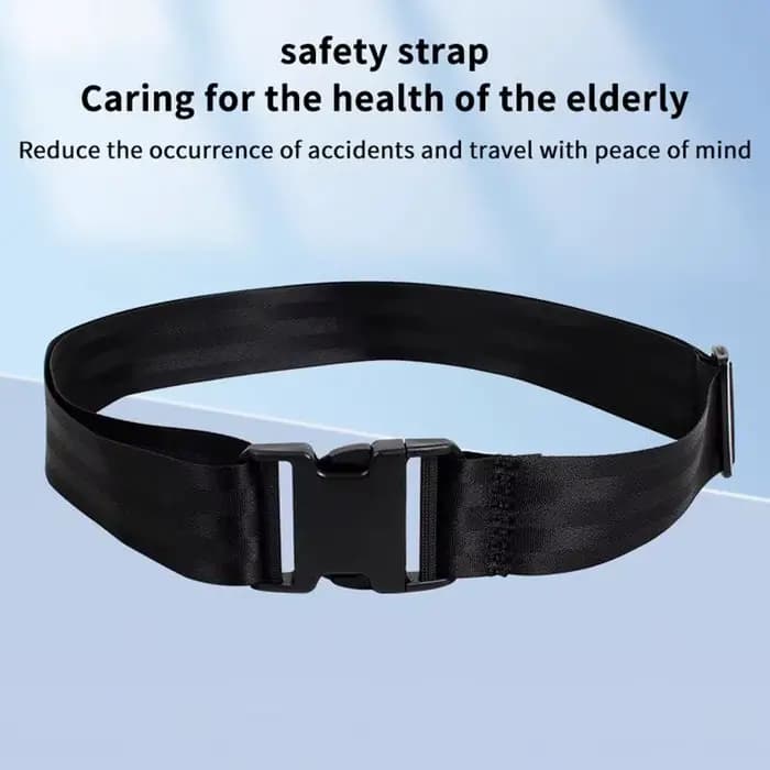 ● Ceinture de sécurité réglable à dégagement rapide pour fauteuil roulant