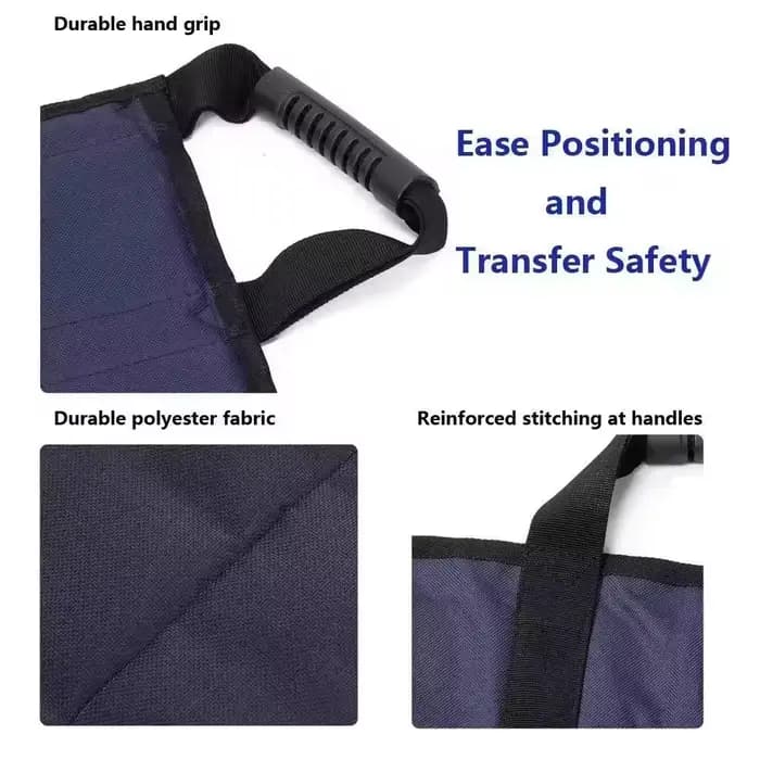 Drap de transfert réutilisable pour lit médicalisé avec coussin