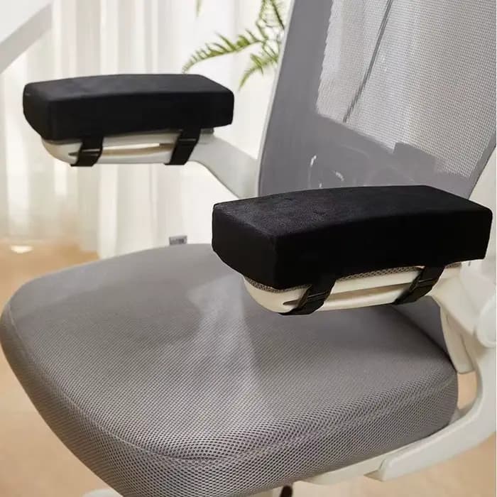 Coussinets d'accoudoir en mousse à mémoire de forme pour chaise de bureau, coussin de soutien du coude pour le soulagement de la pression des bras, housses universelles pour chaises de bureau