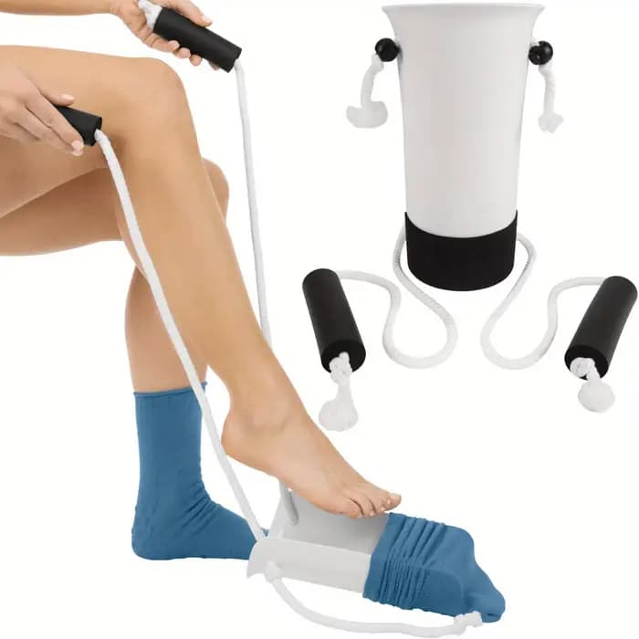 Outil d'aide à la pose de chaussettes facile à utiliser
