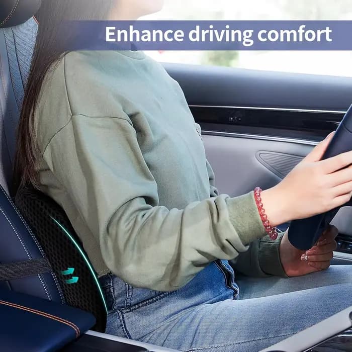 Coussin de soutien lombaire ergonomique avec sangles réglables