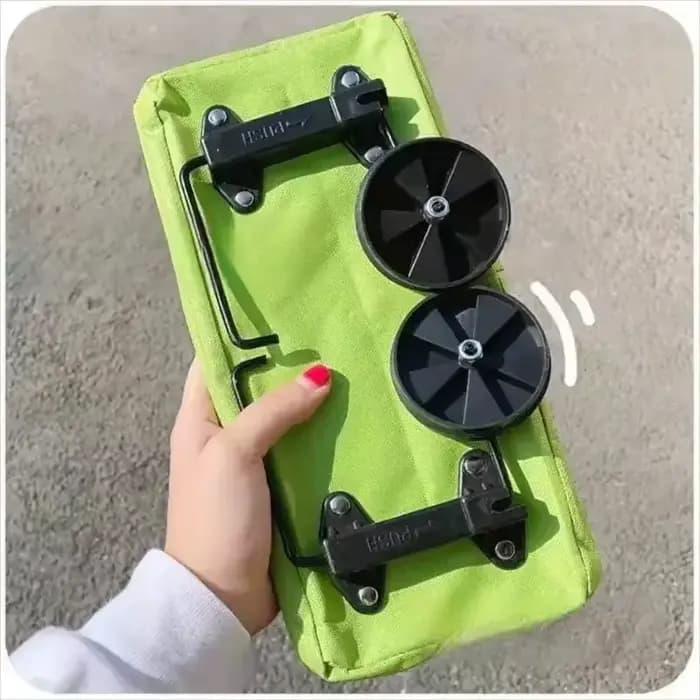 Chariot de courses pliable et portable avec roues
