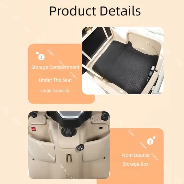 Tricycle Électrique Cargo avec Siège Passager pour Adulte
