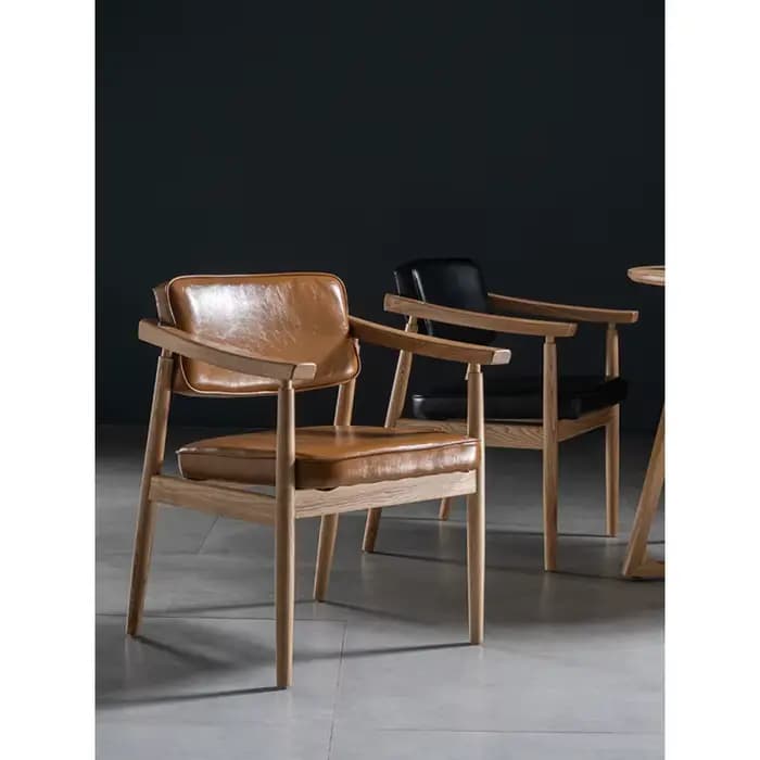 Chaise de salon nordique en bois pour loisirs, mobilier de maison, de salle à manger, Design moderne, fauteuil de négociation pour loisirs