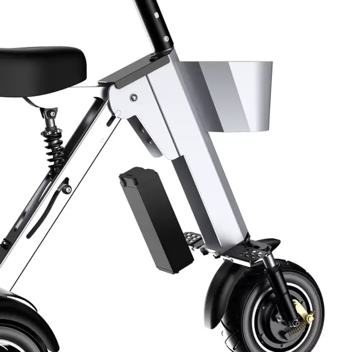 Trottinette Électrique Pliable à 3 Roues avec Siège et mir
