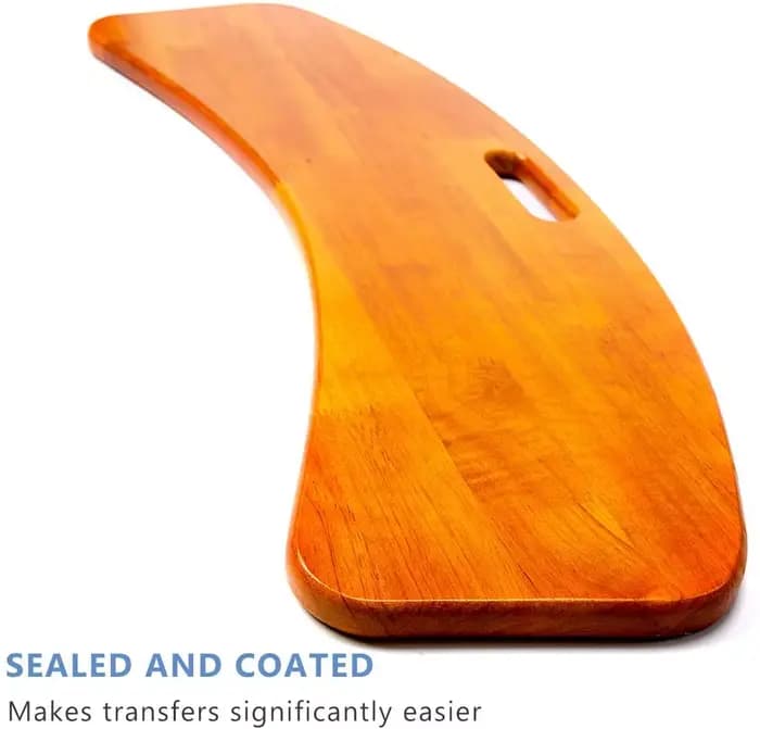 Panneau de transfert coulissant en bois avec poignée