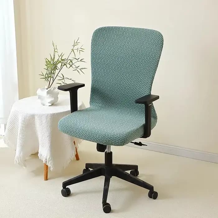 Housse De chaise De bureau tout compris, couleur unie, élastique Durable, adaptée à la salle De jeu De bureau, 1 pièce
