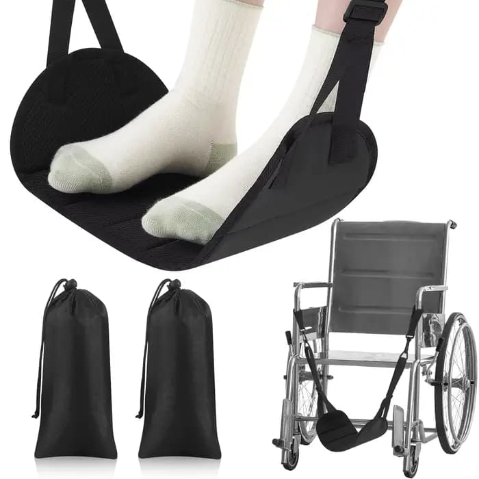 Repose-pieds suspendu réglable pour fauteuil roulant