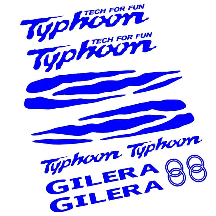 Kit complet d'autocollants de réglage pour Scooter Gilera Typhoon 50 125