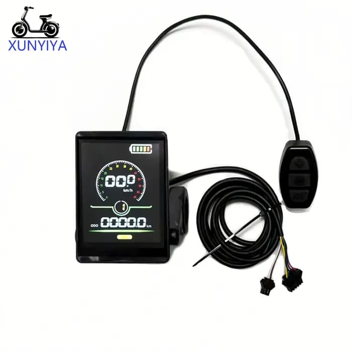 Écran LCD couleur pour trottinette électrique 24V/36V/48V/60V