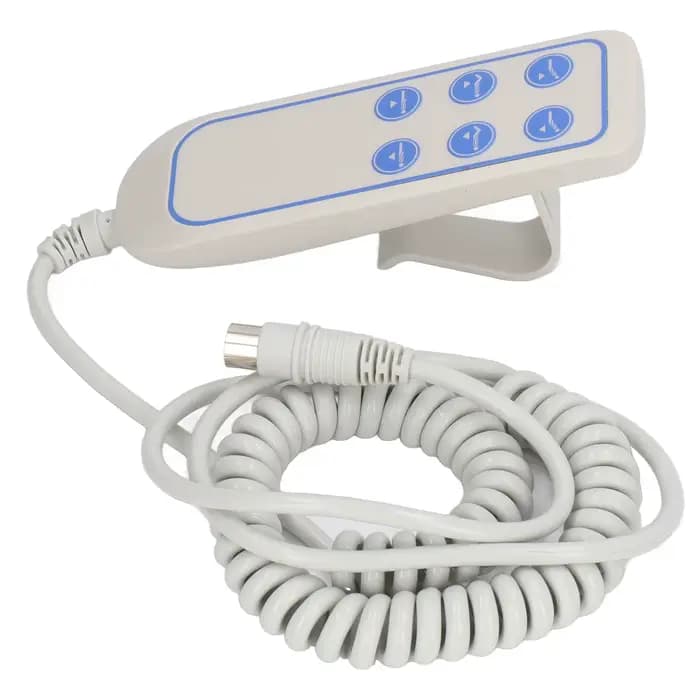 Chaise élévatrice lit à main inclinable électrique télécommande lit de levage contrôleur crochet conception 8 broches IP66 bouton de commande pour maison intelligente