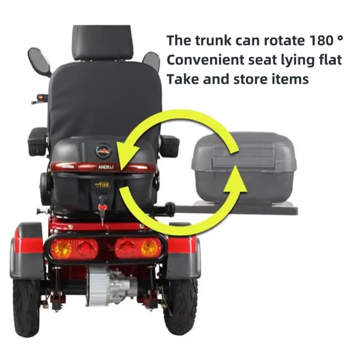 Tricycle électrique de 14 pouces pour personnes âgées