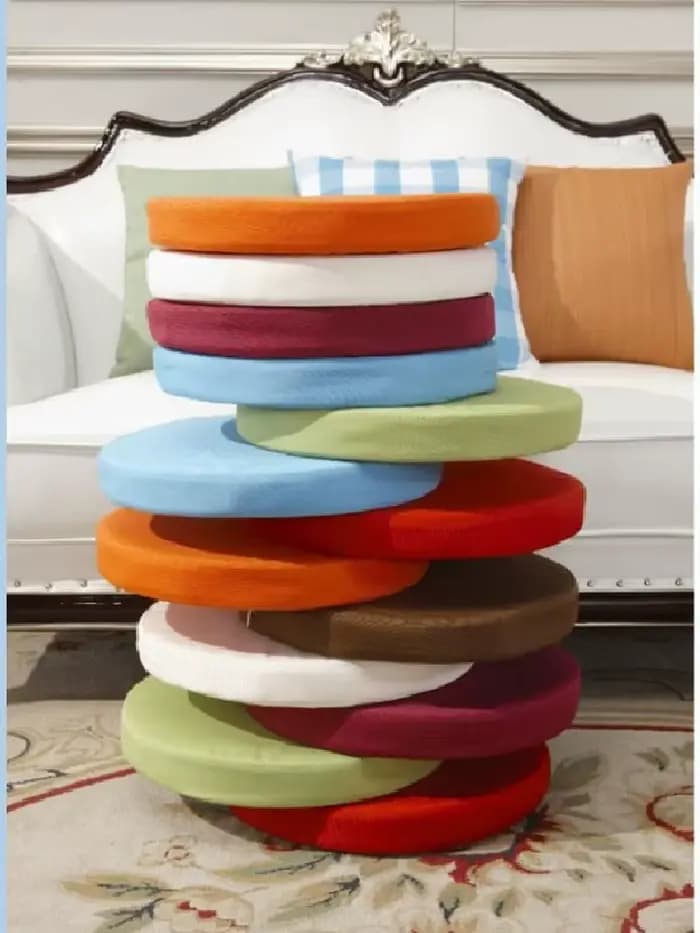 Heart extérieurs de chaise de rotin de polyester, gril d'optique fait sur commande, coussin rond imperméable et lavable