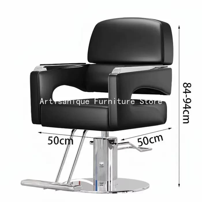 Chaise de barbier pour spa à domicile, dossier bas renforcé, chaise de salon antidérapante, résistante à l'usure, Sedia Parrucchieri, mobilier de salon de beauté