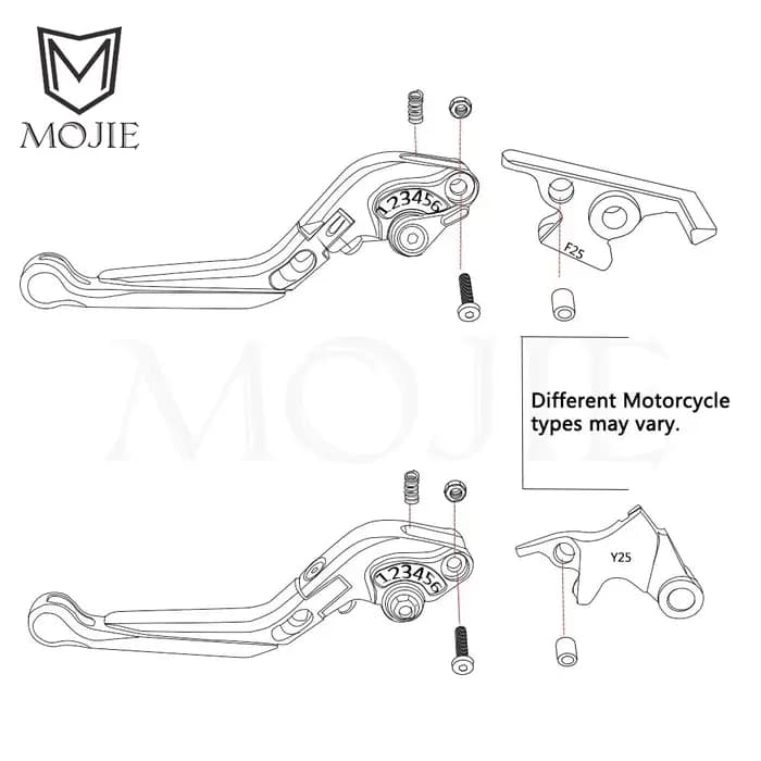 Leviers de frein et d'embrayage pour Yamaha XMAX125 X MAX XMAX 125 2006 – 2022, accessoires de moto, poignées de Scooter, X-MAX125 2025 2024 2023