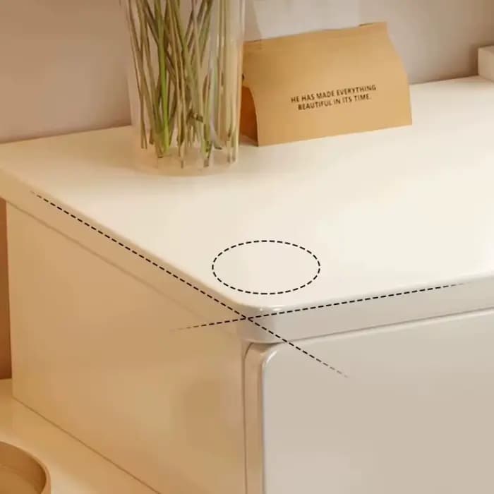 Coiffeuse moderne avec miroir de maquillage, table de chevet élégante, table de rangement en bois, mobilier de chambre domestique