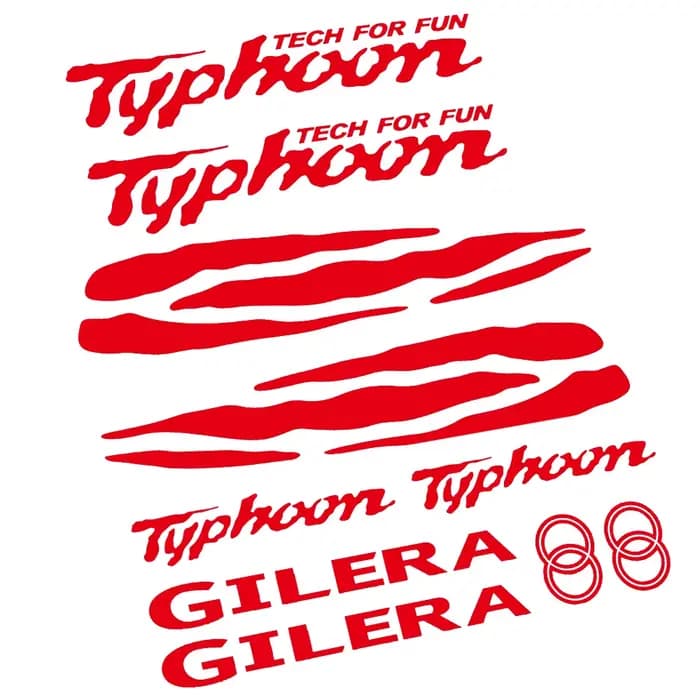 Kit complet d'autocollants de réglage pour Scooter Gilera Typhoon 50 125