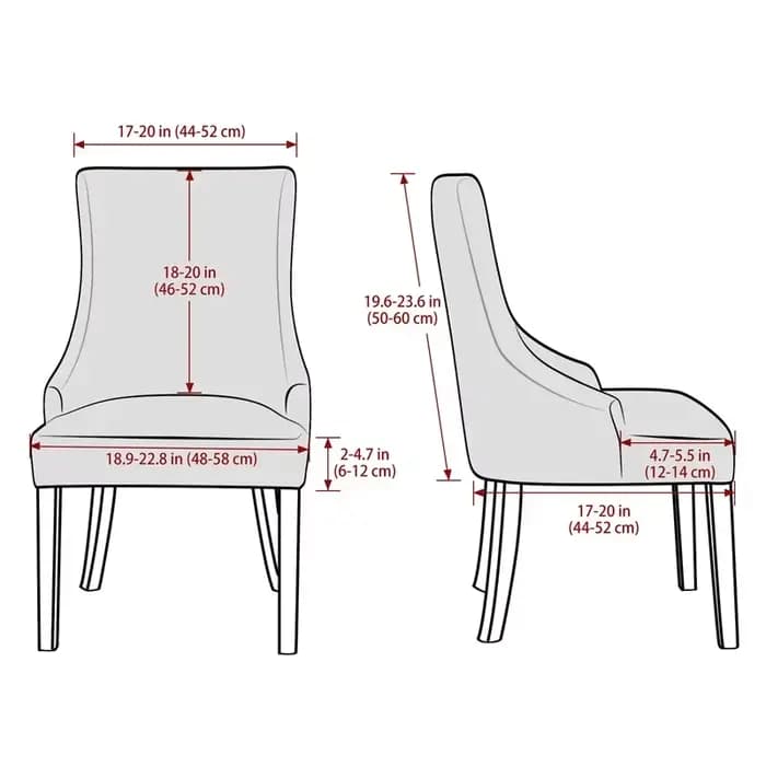 Juste de chaise à oreilles en velours pour salle à manger, housses de chaise à dossier haut, fauteuil incliné, housses pour salle à manger, banquet