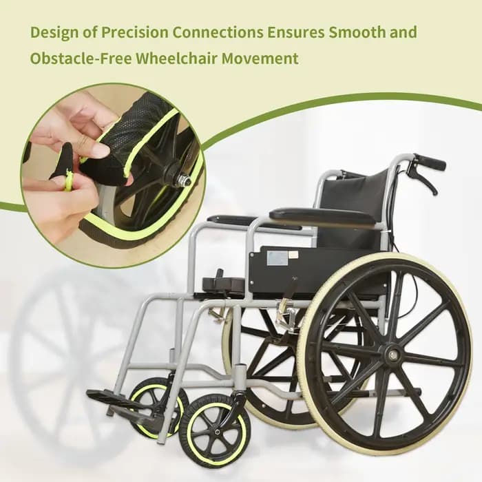 Ehucon Housses de roues de fauteuil roulant en PVC imperméable