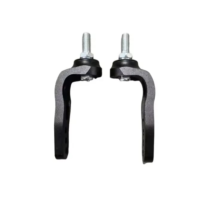 1 paire de fourches de roue avant en alliage d'aluminium de 4/5/6 pouces pour fauteuil roulant sportif