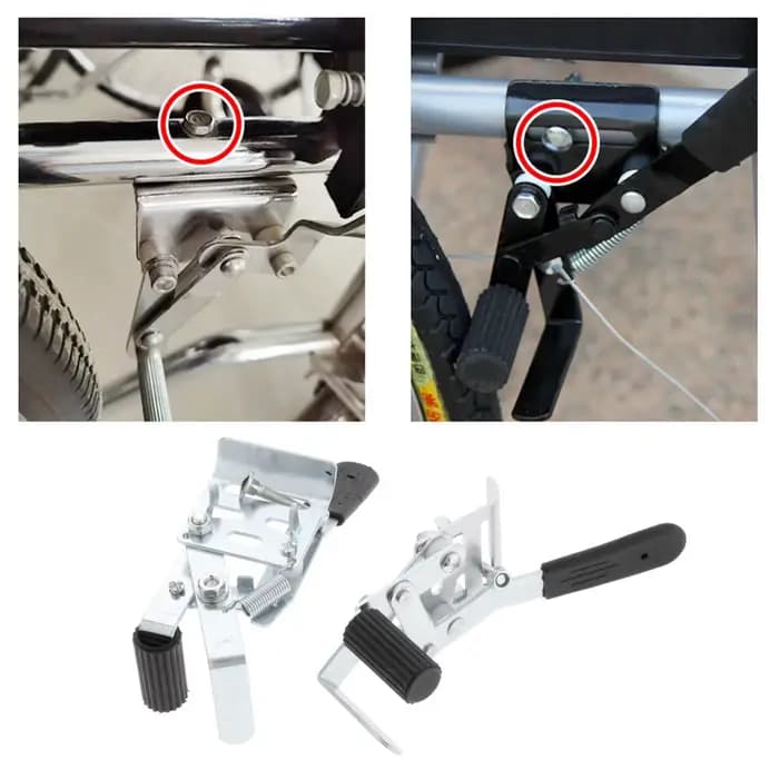 Leviers de frein pour fauteuil roulant