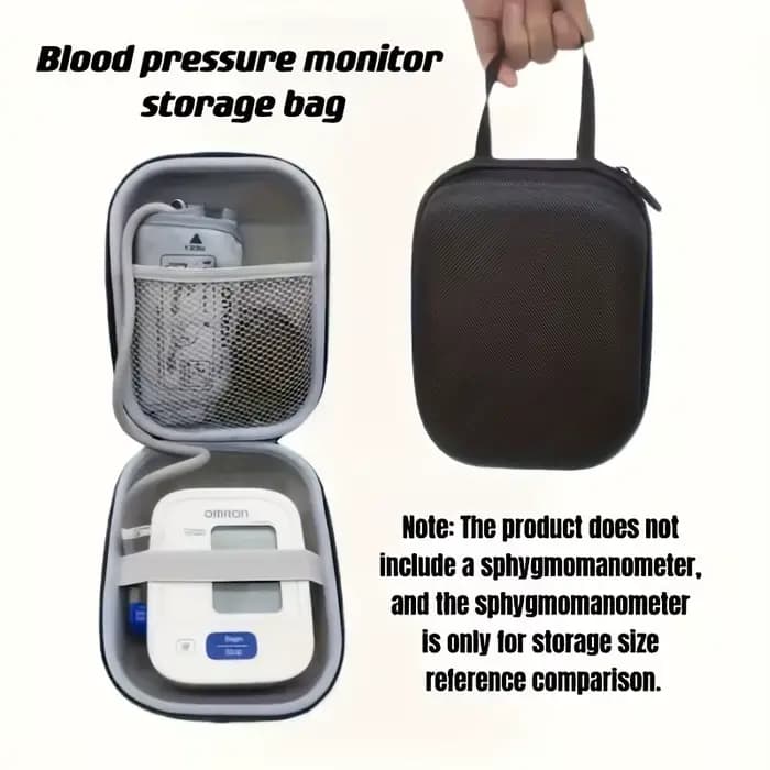 Caseling étui rigide pour Omron bras supérieur tensiomètre avec manchette Portable voyage transport sac de protection