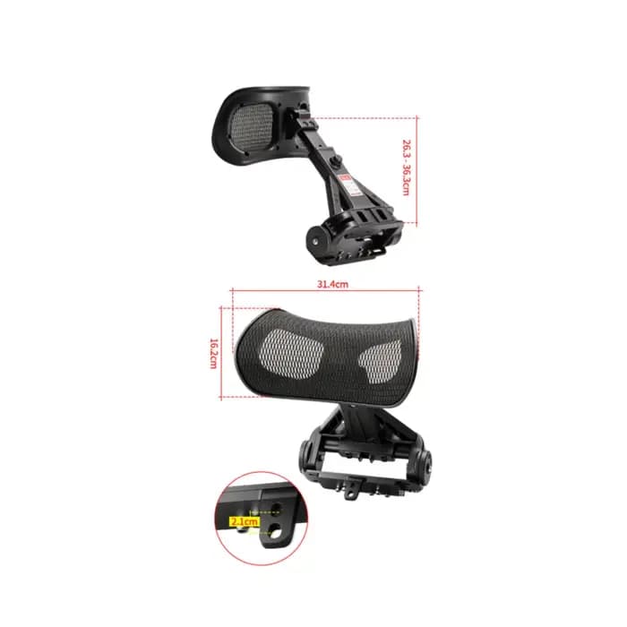 Soutien dorsal réglable pour trottinette avec fixation par pince