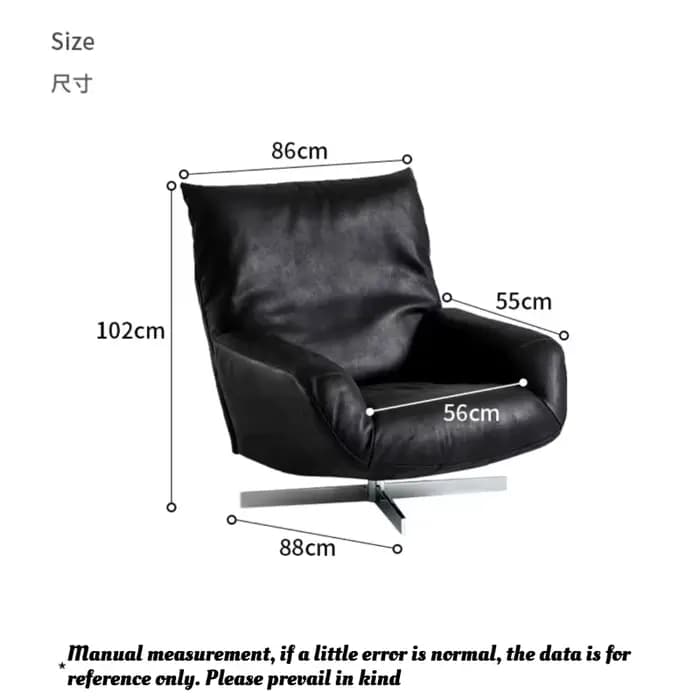 Fauteuil pivotant d'appoint