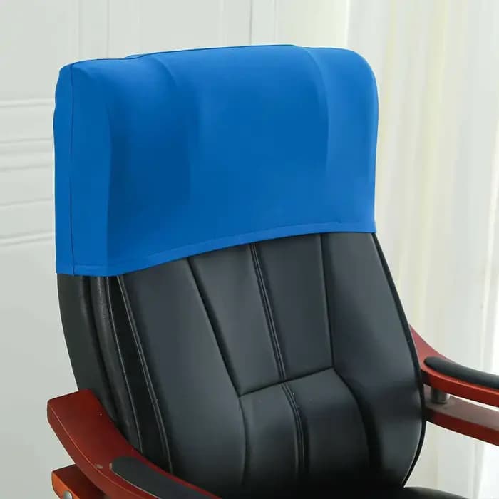 Housse de dossier de chaise de bureau élastique, protection arrière de chaise, anti-poussière, housse de dossier de chaise, taie d'oreiller de tête de chaise