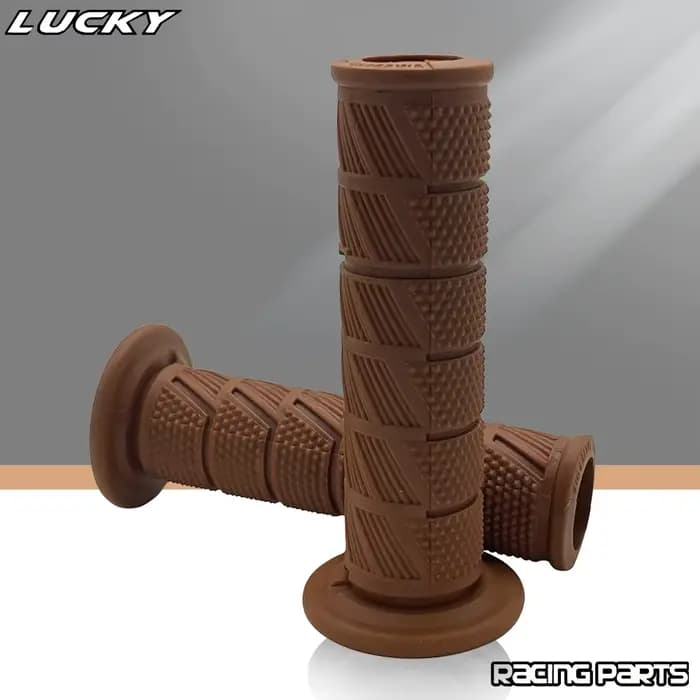 Guidon de moto en caoutchouc infectieux, poignée de moto rétro, pièces de scooter classiques, vintage, 7/8 po, 22mm, 24mm