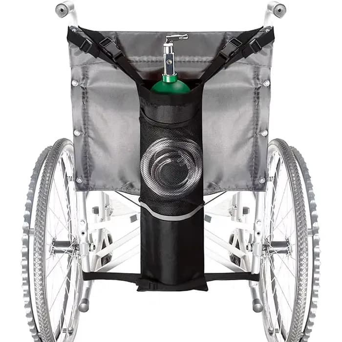 Support de réservoir d'oxygène pour fauteuil roulant