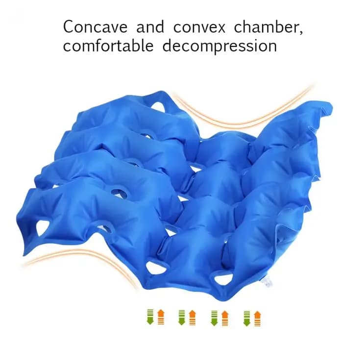 Coussin de siège gonflable anti-escarres pour fauteuil roulant