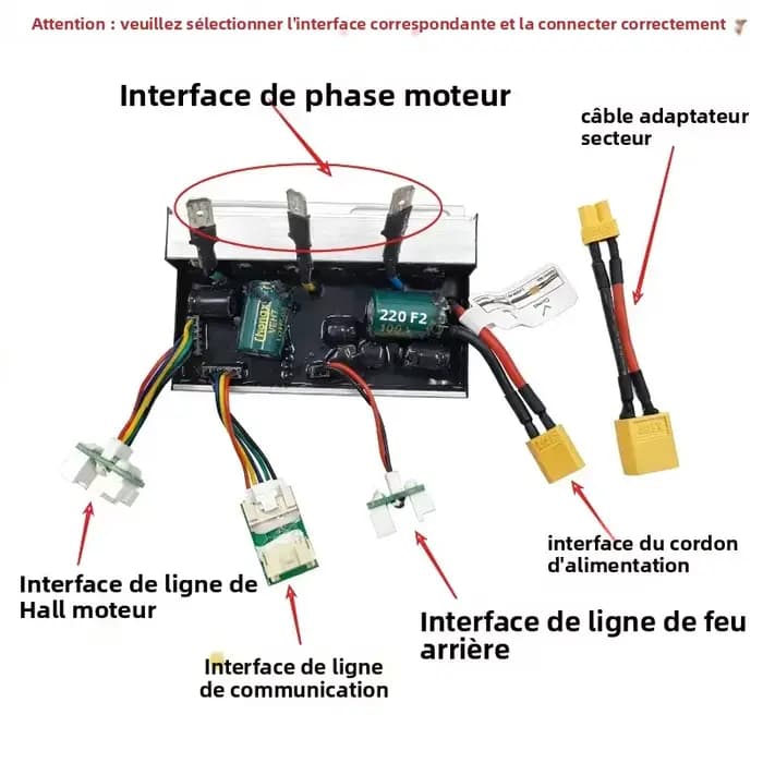 Kit de contrôleur de trottinette électrique amélioré 55 km/h pour Xiaomi Elite - Déverrouillage de la vitesse