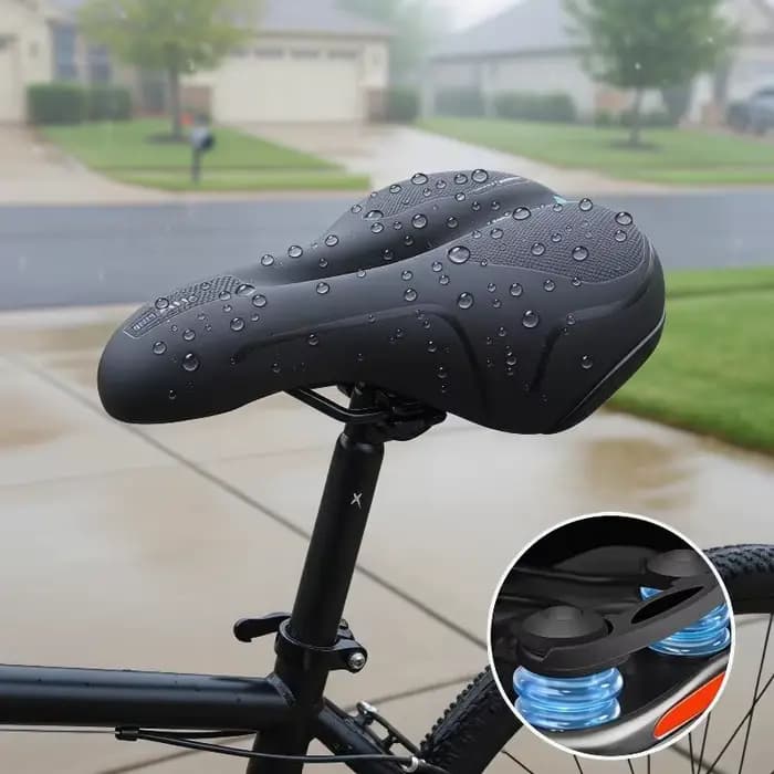 Selle de vélo en mousse confortable, légère et respirante pour un confort tout au long de la journée
