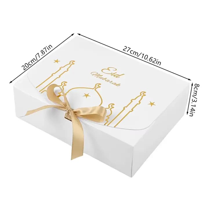 Coffret cadeau Eid Mubarak 2026, boîtes d'emballage pour biscuits, bonbons, collations, sacs, fournitures de décoration pour la maison, Festival EID
